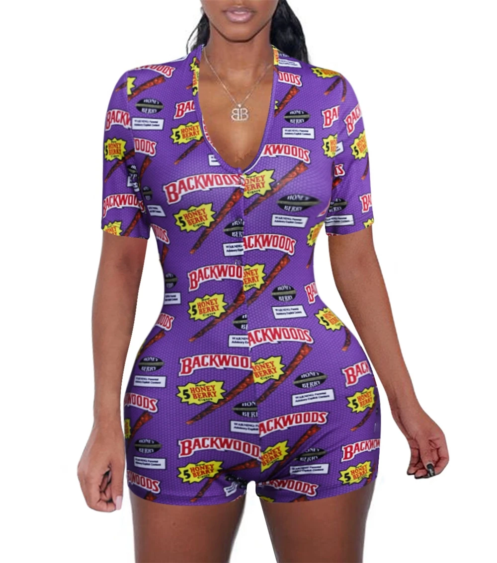 

Wholesale Sexy Women Adult Purple Backwood Onesie girls seamless Sleepwear Romper Bodysuit Jumpsuit Cozy Pajamas Onsie, Multi colors