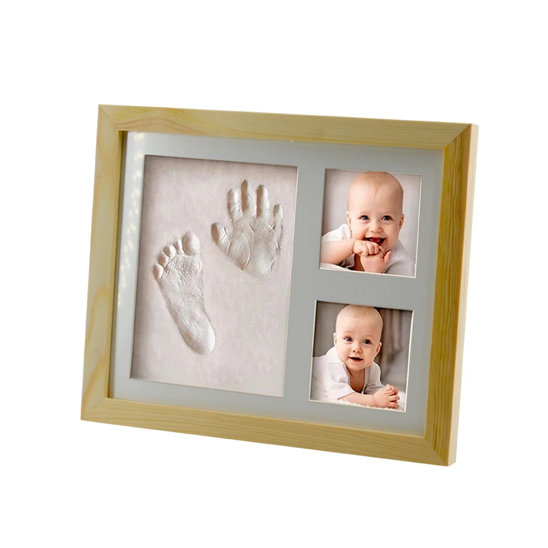 Newborn Baby Keepsake Handprint And Footprint Photo Frame Kit Logo