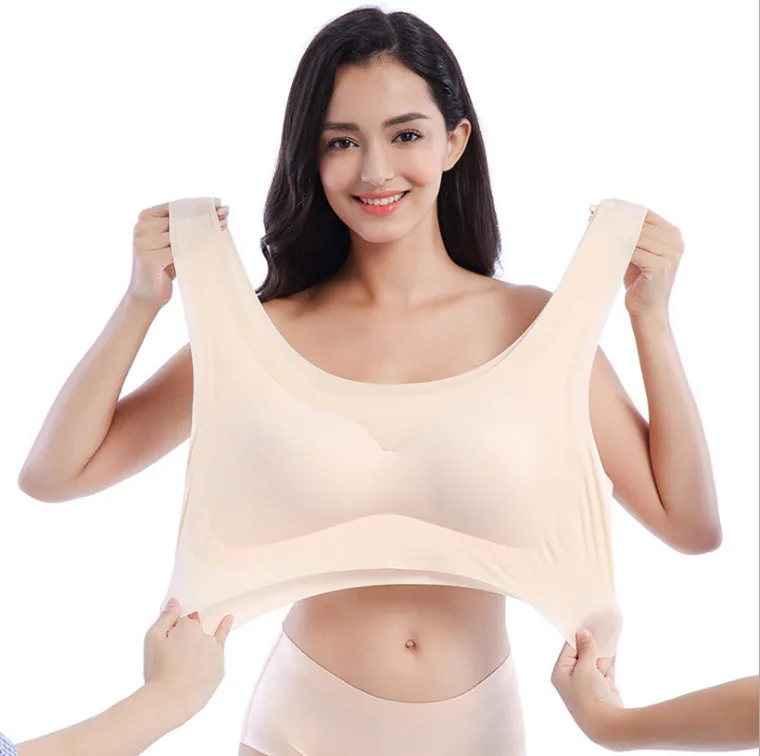 

Women Seamless Nursing Support Wirefree Maternity plus size Bra yoga sports bra