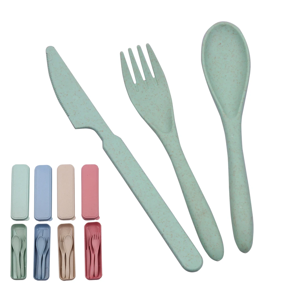 

free sample Portable Wheat Straw cutlery Set, Requested