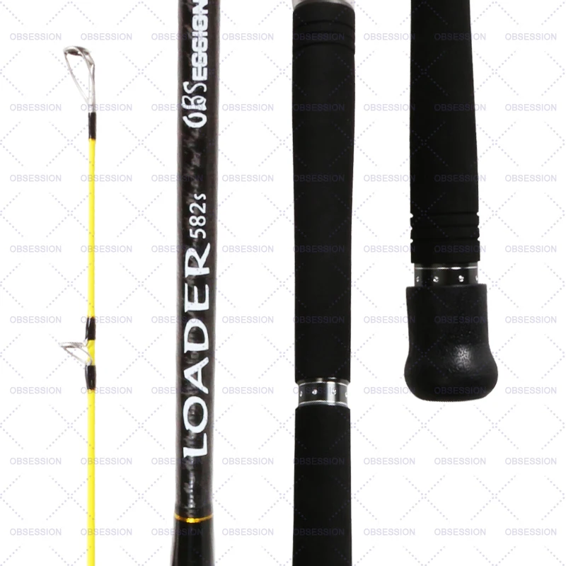 

LOADER New Product 1.76m Long 2 Sction Carbon Fiber Carp Surf Fishing Rod Spinning Rod For Fishing Product, Yellow