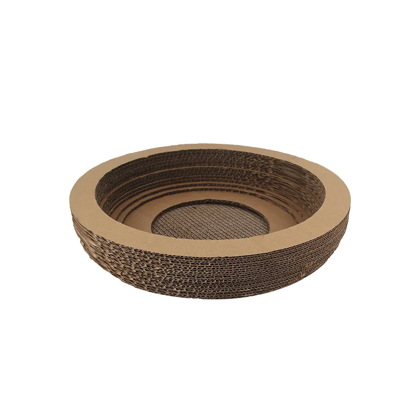 

New Cat Toys Board Corrugated Bow Cat Products Nest for Cats Interactive Toys