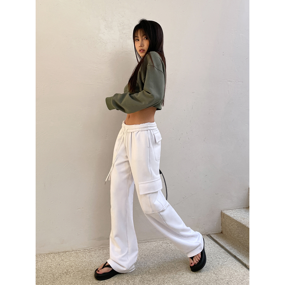 

Hot Sale Pants for Women with Pockets High Quality High Waist Loose Pants Women, Customized colors