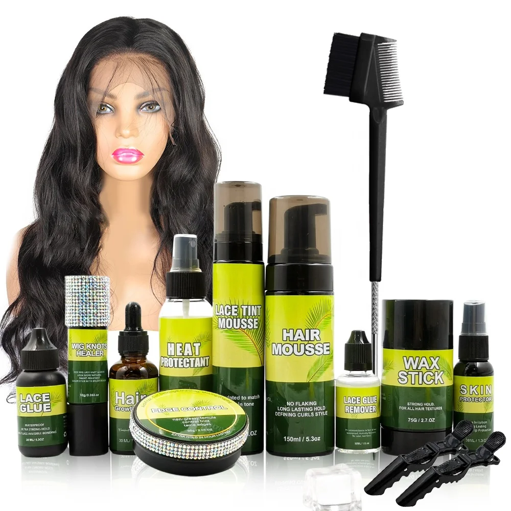 

Hair extension tools set lay the lace edges wig install lace glue and remover bundle