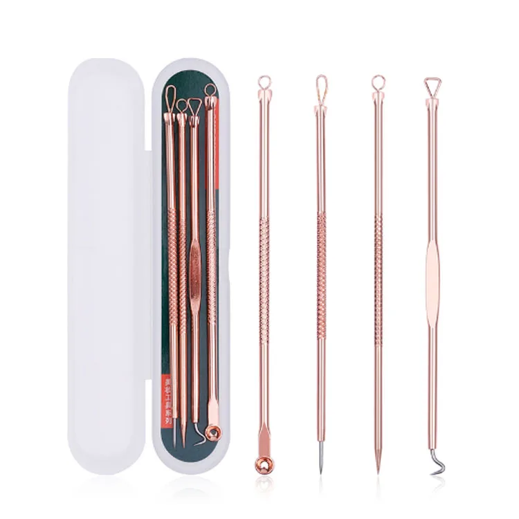 

Stainless steel Bend Facial Extractor Blackhead Acne Blemish Remover Needle Tool Facial Care