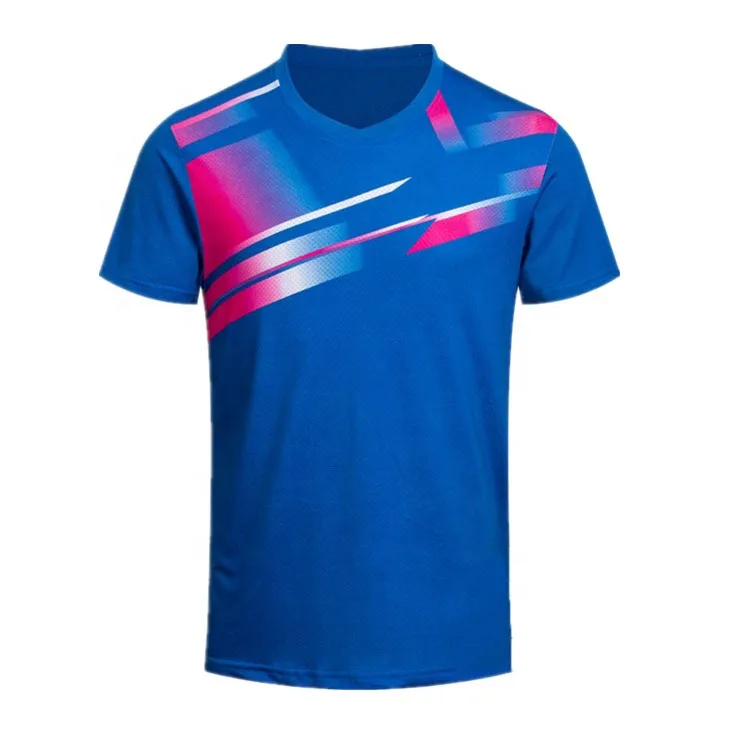 

Fashion Style Quick Fit polyester sport Table Tennis polo t shirts, Customized color