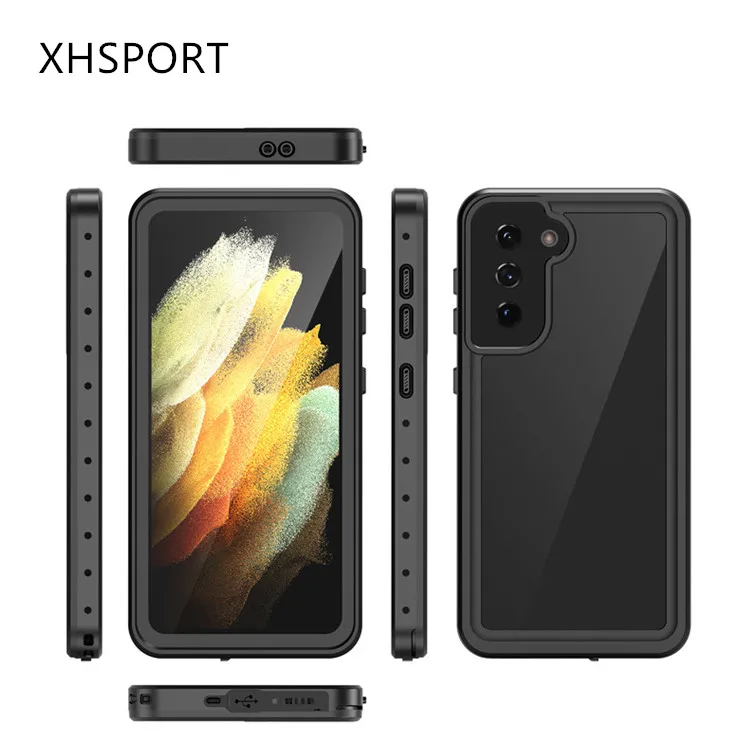

PC TPU IP68 waterproof shockproof anti fall phone back cover case for Samsung galaxy S21 plus ultra