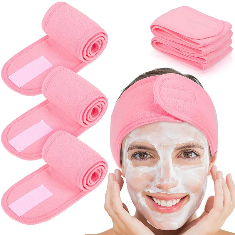 

Wholesale Yoga Headband Terry Cloth Headband Elastic Shower Headband