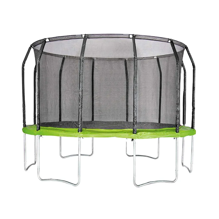 

Economical Sundow Various Type 16Ft Garden Fitness Outdoor Trampoline With Protective Net, Customized color