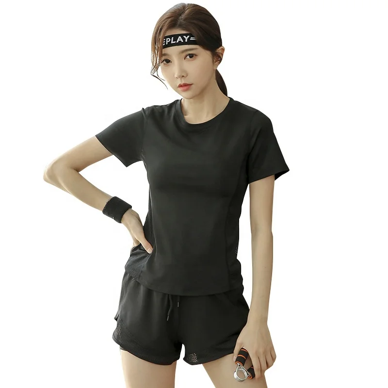 

2020 New XXL, wholesale outdoor running suit speed dry clothes slim fit fitness ladies three-piece set yoga exercise suit, Customized colors