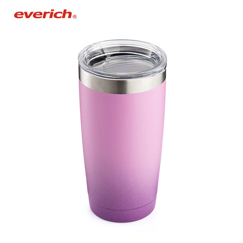 

Wholesale Gradient Ramp Double Wall Vacuum Insulated Beer Tumble 20 Oz Stainless Steel Tumbler With Flip Lid, Customized color