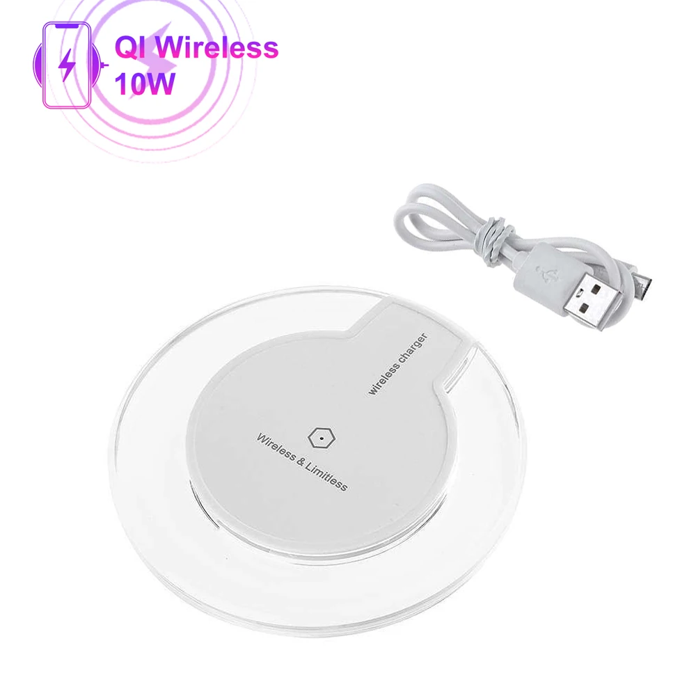 

5W 10w K9 Qi Wireless Charger lamp fast With LED Charging mobile phone charger Cargador inalambrico Carregador sem fio fantasy, Crystal