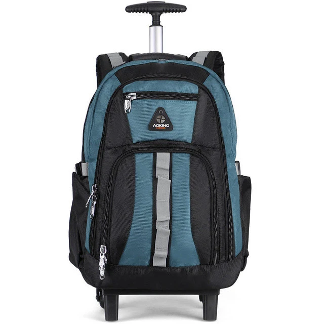 

Laptop Bags Backpack Mens with Trolley Wheeled Backpack Waterproof Travel