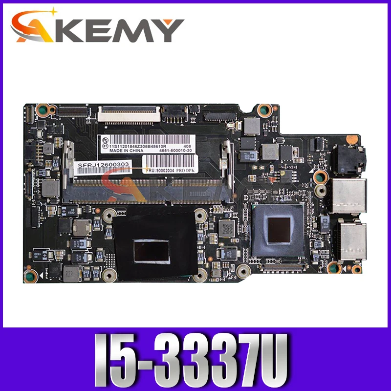 

Laptop motherboard For YOGA 13 Core SR0XL i5-3337U 11201845 Mainboard Tested 100%