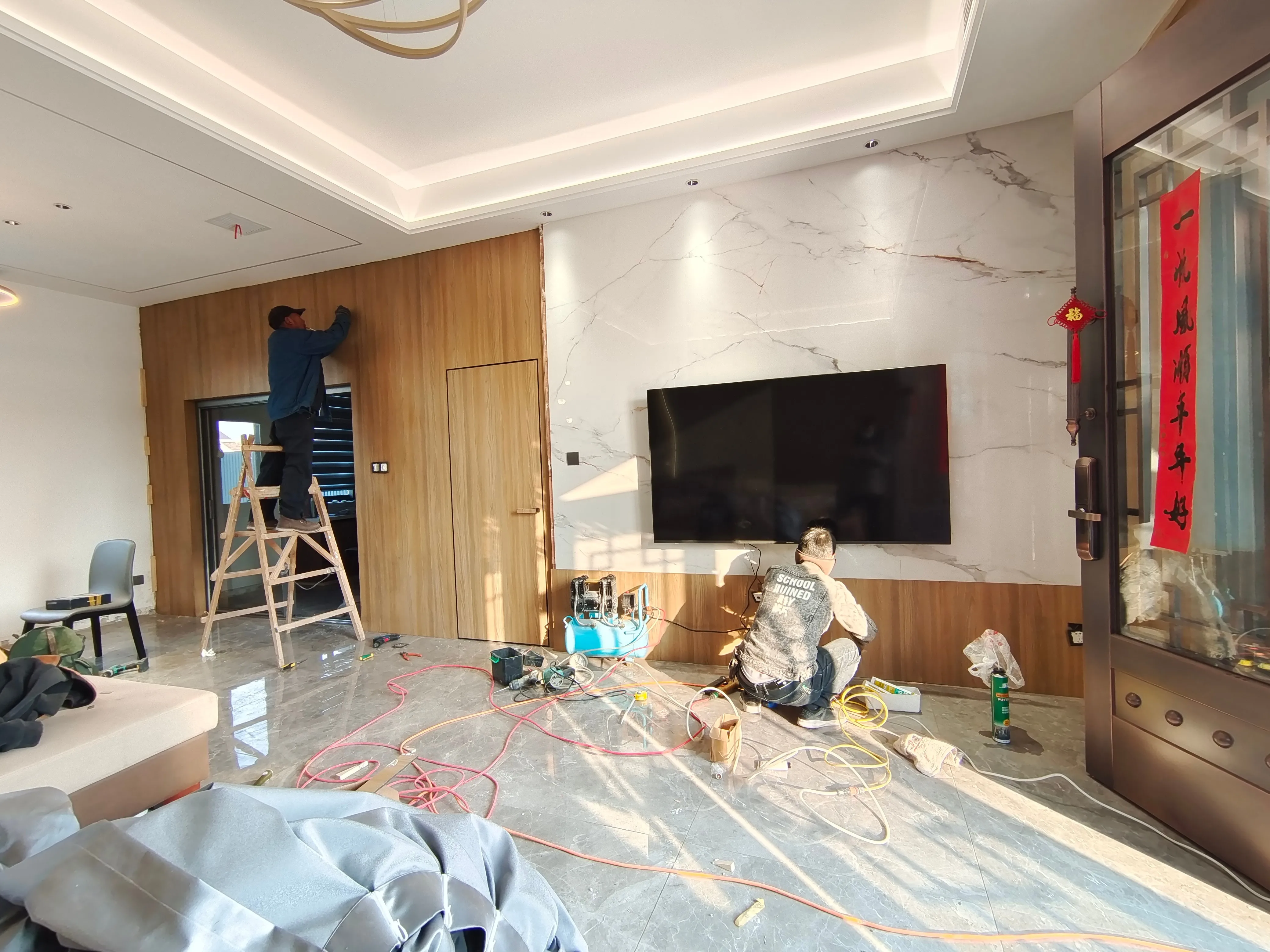 apartment wall panel project