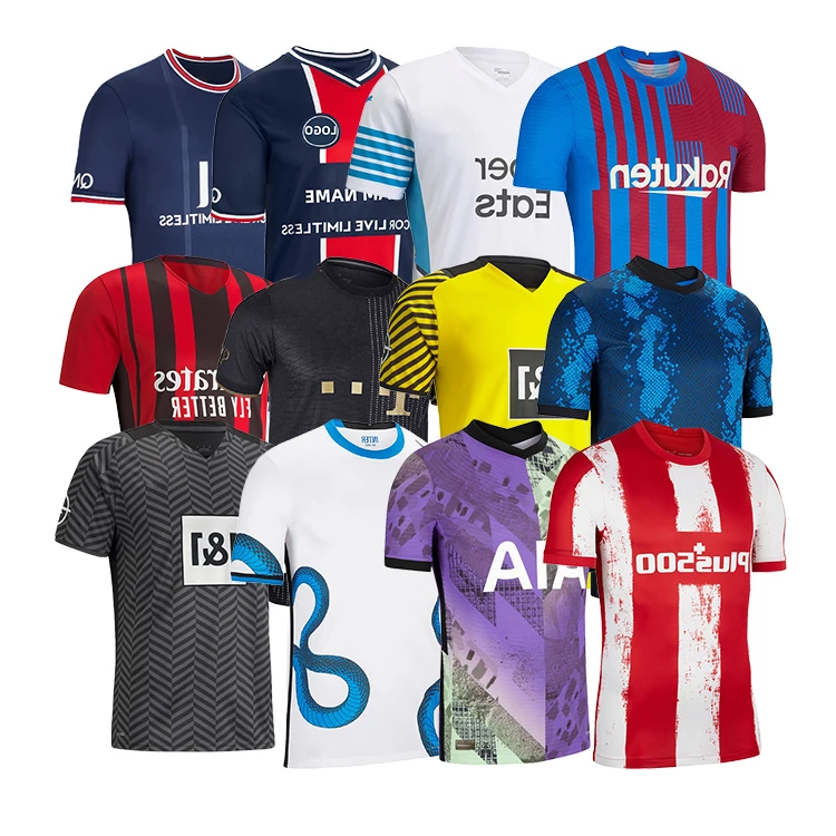 

Hot Sale Club Sublimation Soccer Wears Uniforms Thai quality Football Training Set Team Football Clothes Custom Soccer Jerseys