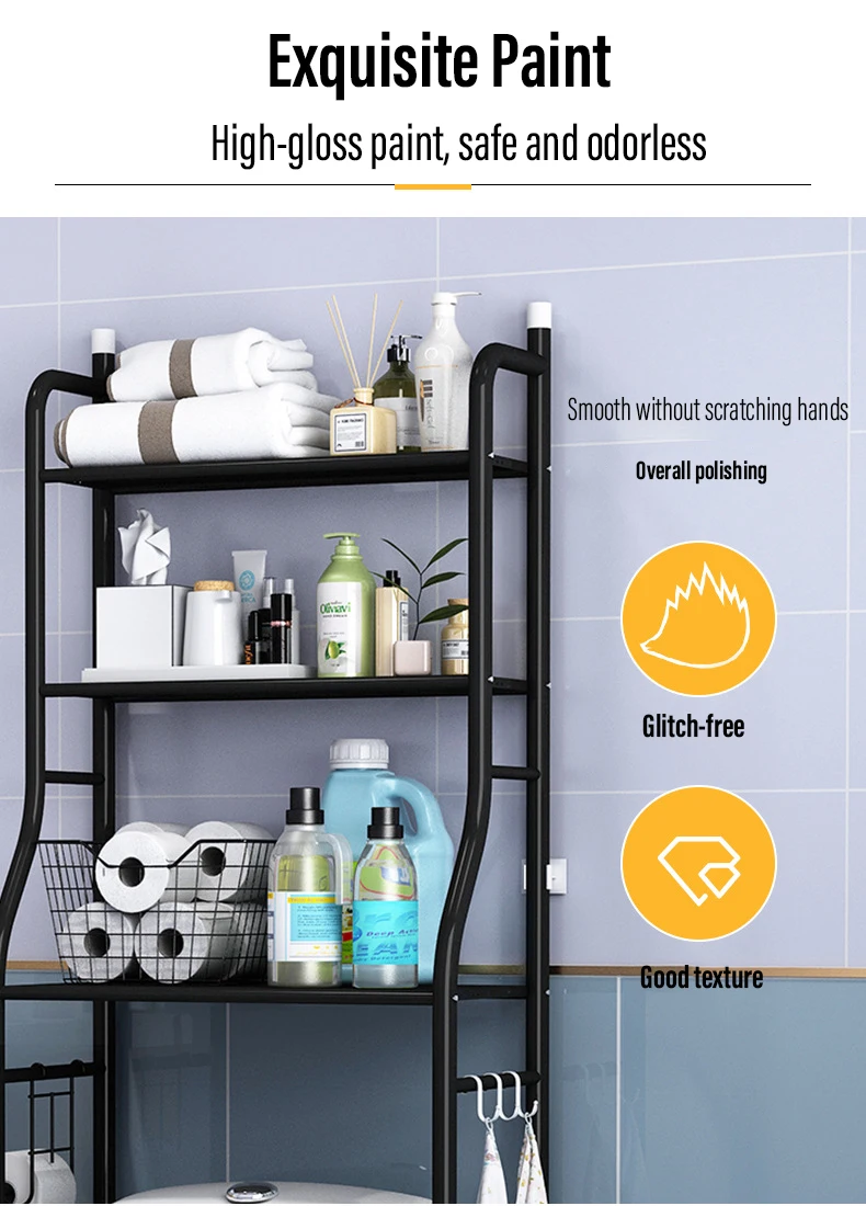 3 Layer Multipurpose Toilet Paper Stand Organizer Shelf Bathroom