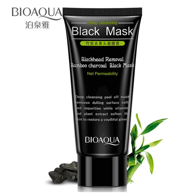 

2021 New Hot Sale Active Bamboo Charcoal Removing Blackhead Peel Off Black Masque To Remove Blackheads Shrink Pores Reduce Acne