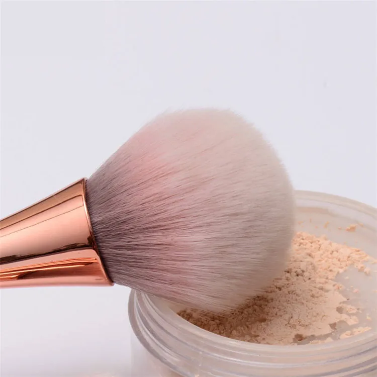 high quality comfortable red big powder brush artificial fiber