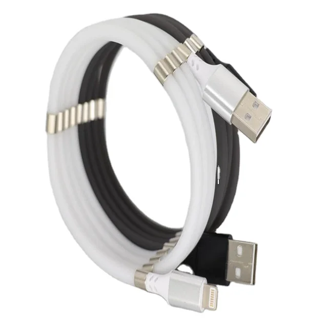 
2020 New Portable Easy-coil supercalla charging cable magnetic charging usb cable for phone and pd 