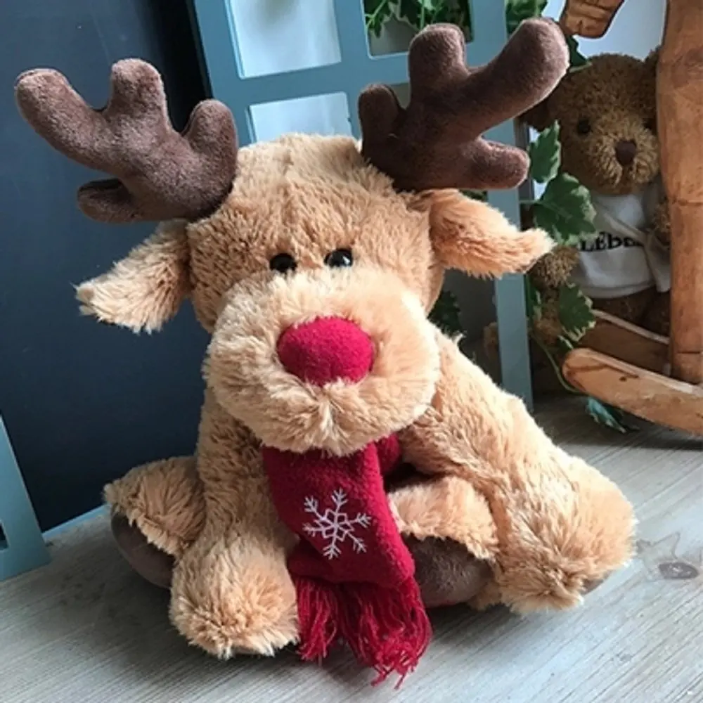christmas gifts soft toy plush elk toy plush stuffed moose toy