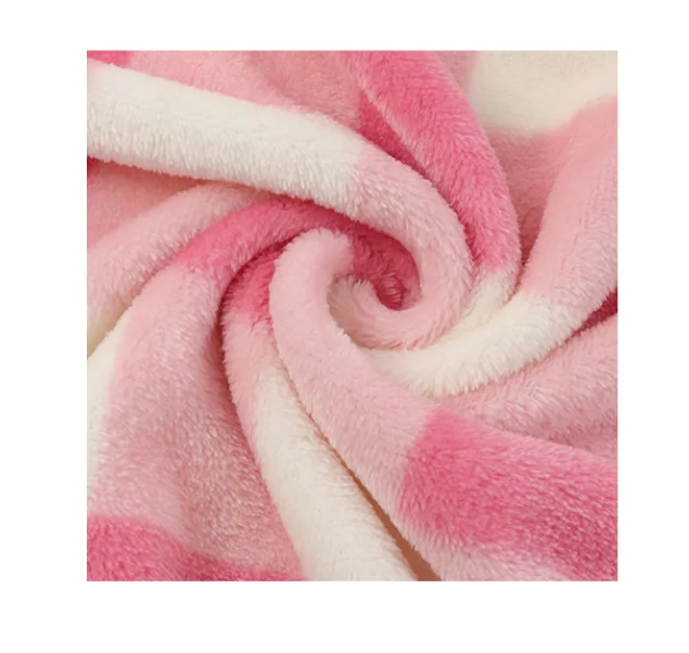 

Wholesale Custom 100% Polyester Super Soft Printed Stripe Flannel Plaid Fleece Fabric for Warm Pajamas Blanket
