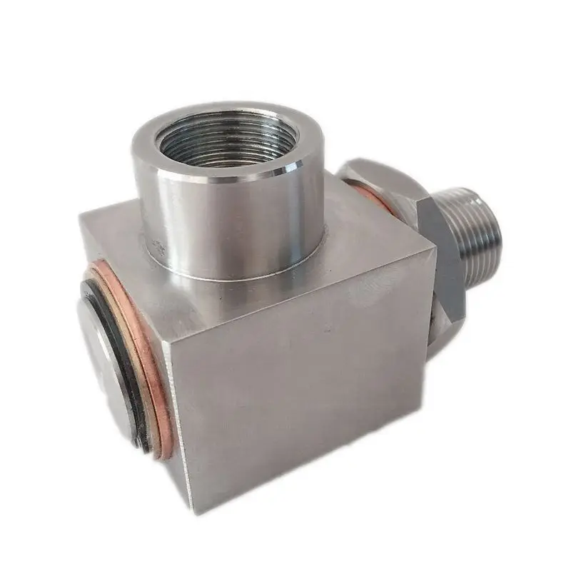 
High-Pressure Right Angle Hydraulic Oil Stainless Steel 360-Degree Rotary Joint 