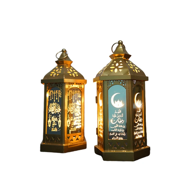 

Wholesale Muslim Ramadan LED Lantern Eid Mubarak String Lights Lantern Ramadan for Islamic Party