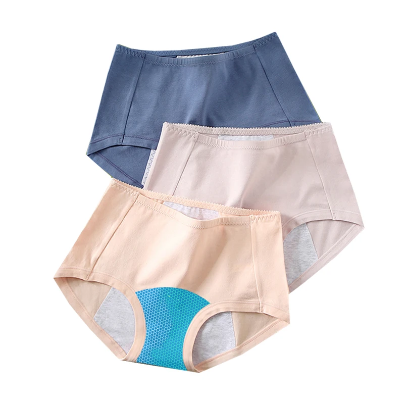 

Wholesale High Waist Leakproof Breathable Cotton Women Menstrual Panties Girls Physiological Pants Sanitary Period Underwear