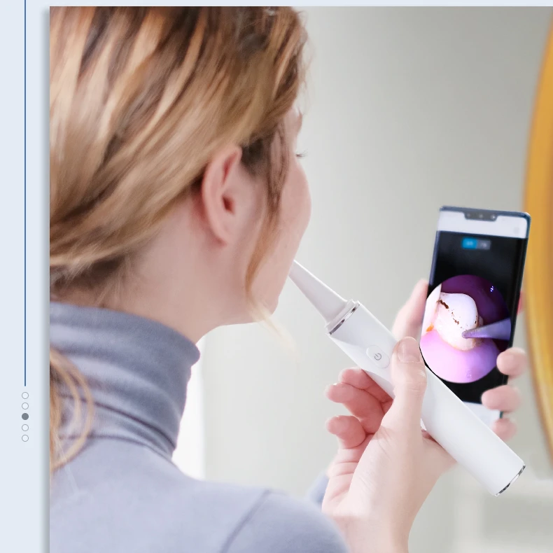 

New Dental Equipment IP67 Waterproof Ultrasonic Scaler Teeth Cleaner Dental Plaque Remover with Camera