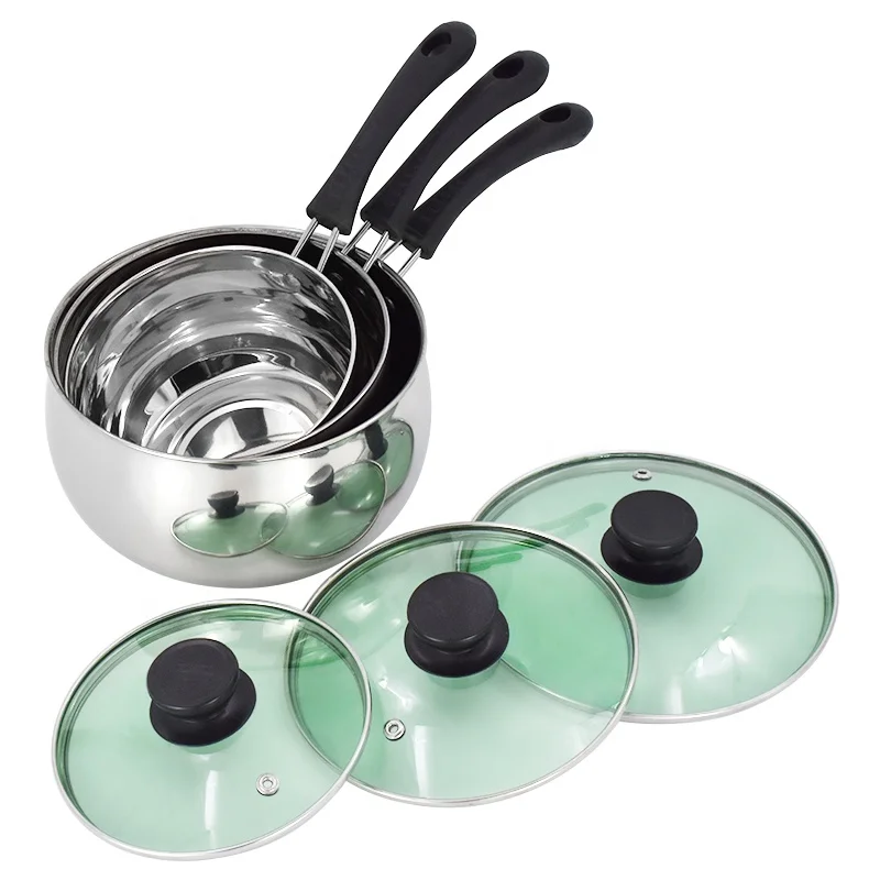 

Hot sale cookware sets milk pot 201 S/S