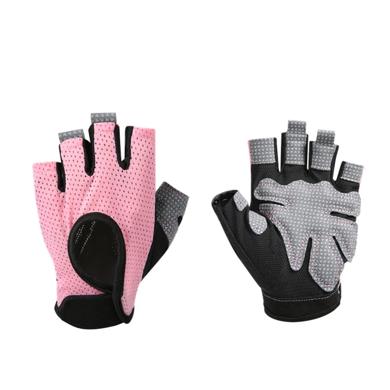 

Women Half Finger Gym Workout Glove Weight Lifting Gloves:for Yoga Pull Up Dumbbell Power lifting Fitness