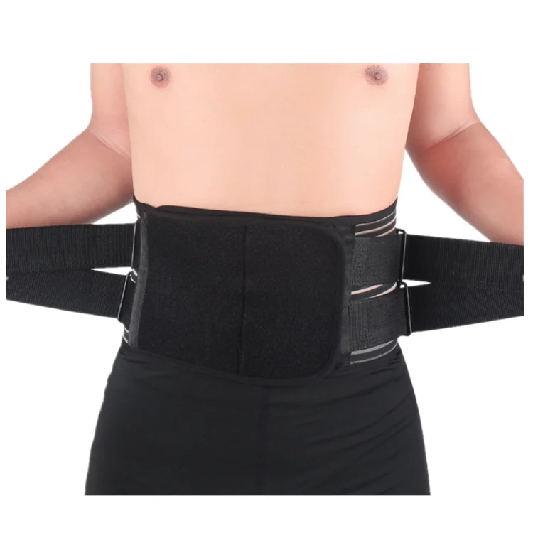 

new Printing Logo Private Label Women Slimming Workout Compression Double Belt Neoprene Waist Trainer trimmer, Black