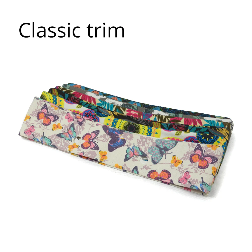 

New Colorful Floral cotton fabric Obag classic trim Decoration for O bag