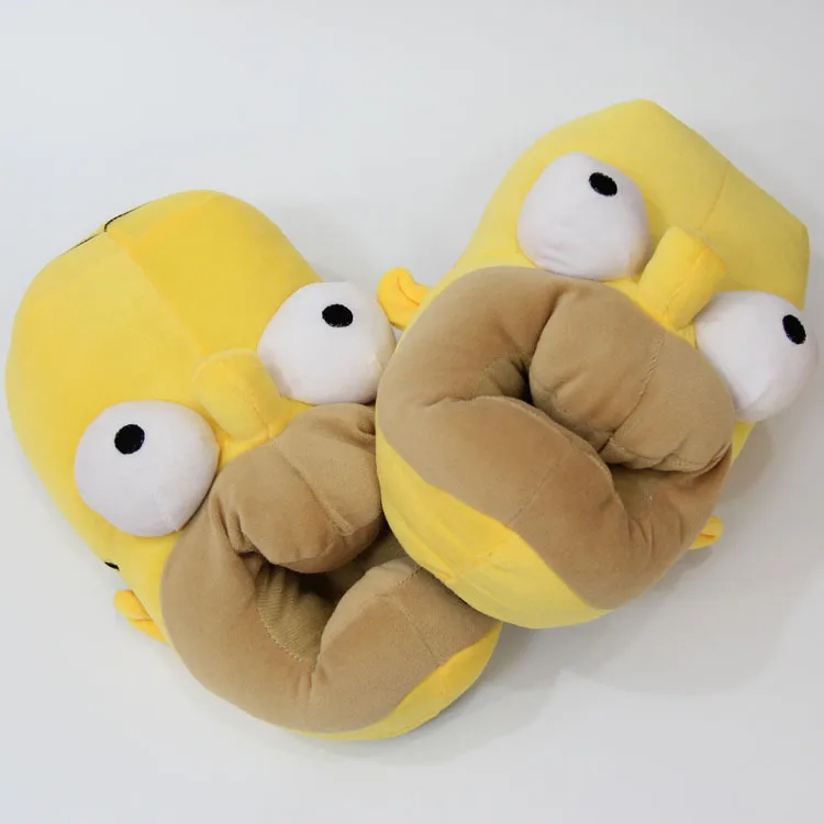 

2021 cartoon indoor home house warm women's homer simpson slippers