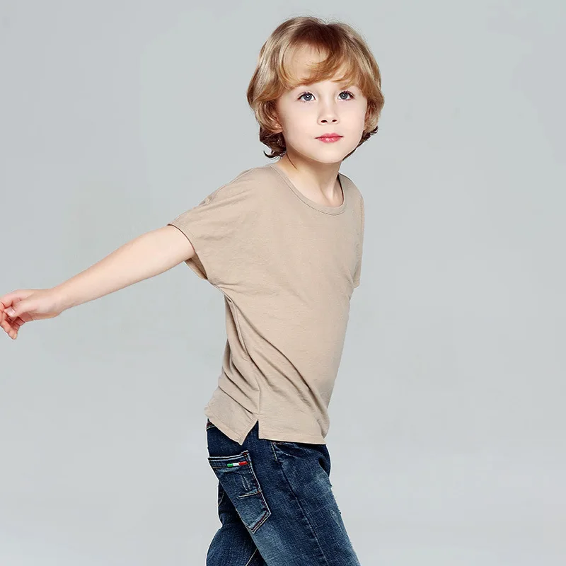 

Comfortable custom baby tshirt kids white hemp 100% cotton tshirt no logo, Stock color /custom color