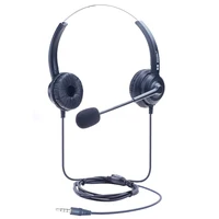 

Dh600d dual ear mobile phone 3.5mm single plug microphone call center telephone headset office headset