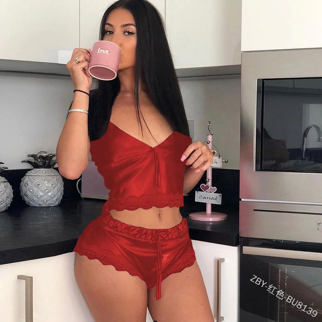 

Sexy Lingerie Set for Women Velvet Pajamas Sleepwear stripper underwear us size Japanese hot mature women sexy lingeries