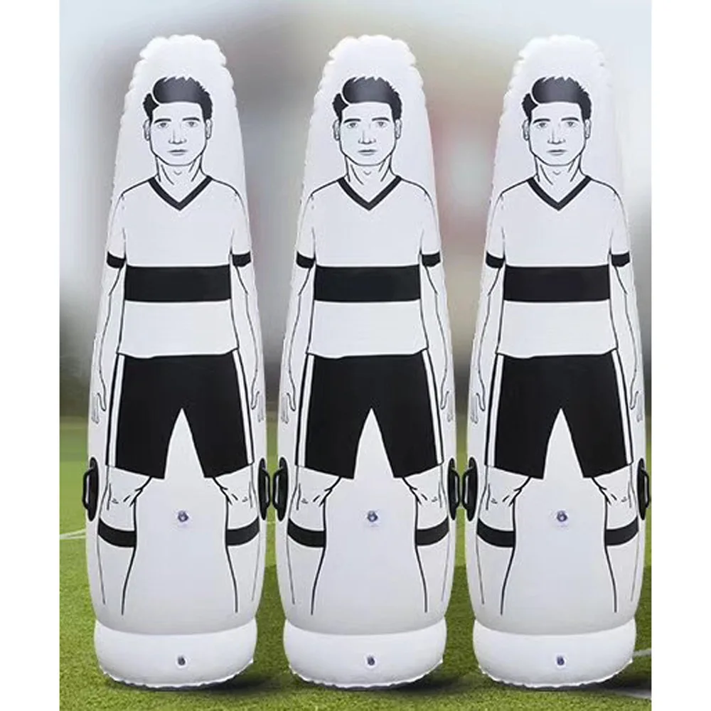 

1.75 M White Soccer Inflatable Wall Football Training Dummy Goalkeeper Wall Set Kick Training Soccer Train Dummy Tool