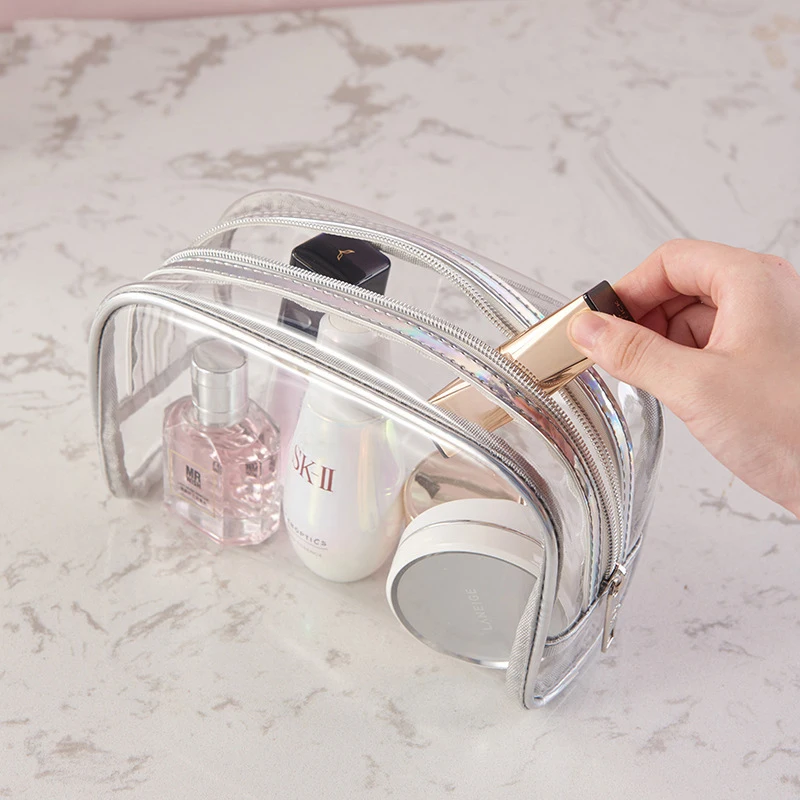 

New Listing clear plastic pvc cosmetic travel makeup bag For Women waterproof travel makeup bag