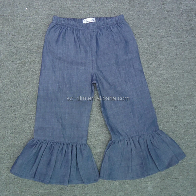 

High quality children bell girls ruffle pants fall long ruffle leggings kids flare pants, Picture shown or customized