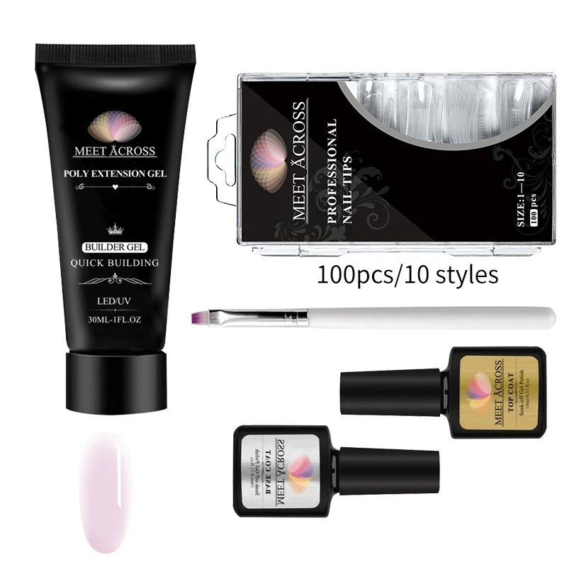 

OEM Factory direct uv builder gel nail extension soak off poly gel set