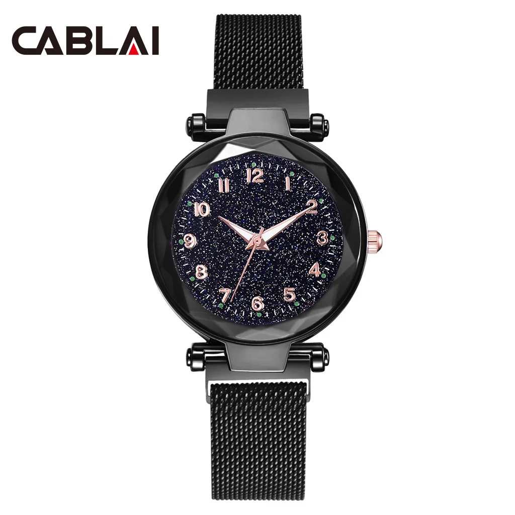 

Star Sky Absorbing Watch Magnet Ladies Milan Strap Quartz Watch