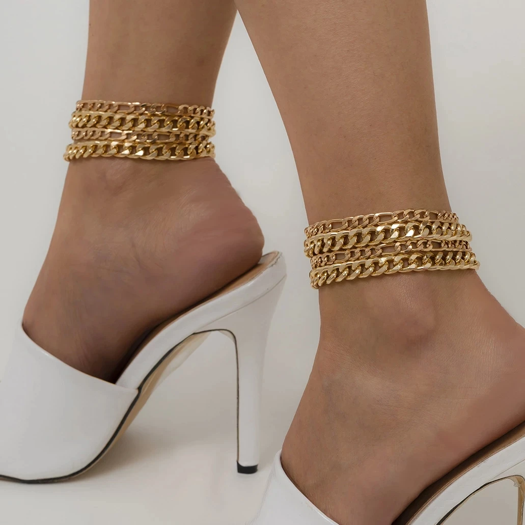 

Retro Anklet Beach Accessories Personalized Hoop Anklet for Women