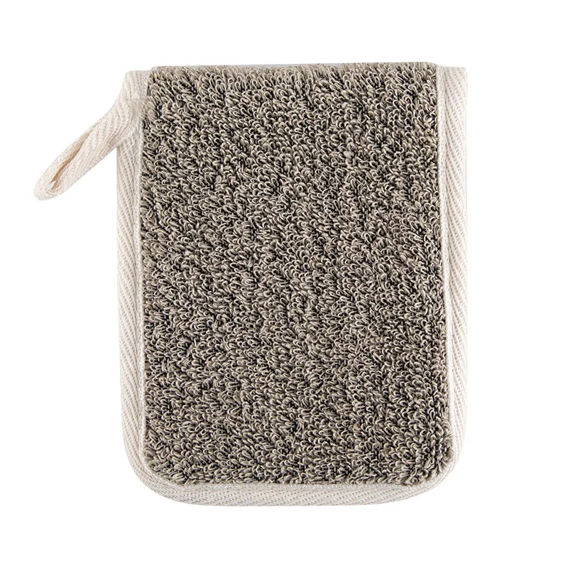 

Organic Cotton Black Linen Flax Hemp Hand Soap Foaming Net Pouch Eco Friendly Travel Packaging Exfoliating Soap Saver Bag