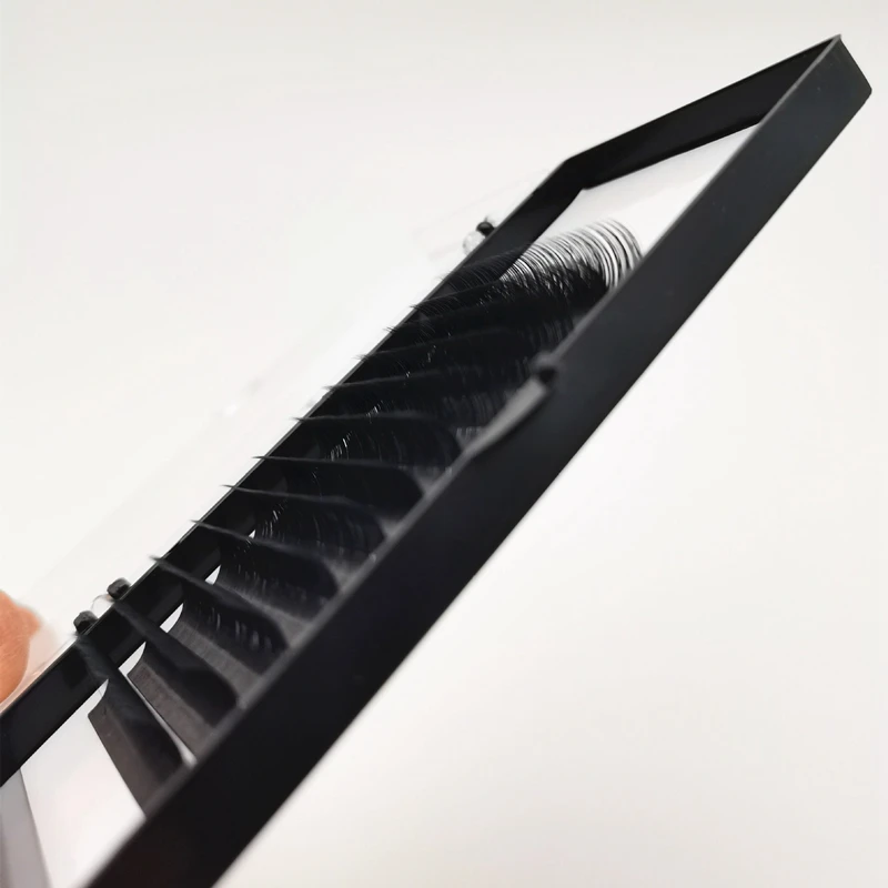 

dark matte j curl mink eyelash extensions tools volume lash extensions fanned volume fan eyelash extensible, Black