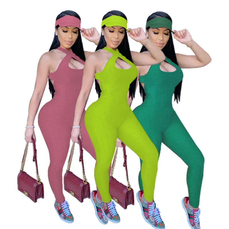 

2020 Clothing Backless Sport Romper Overall For Women Tight Dance Sportswear Gym Yoga Women One Piece Sport Jumpsuits