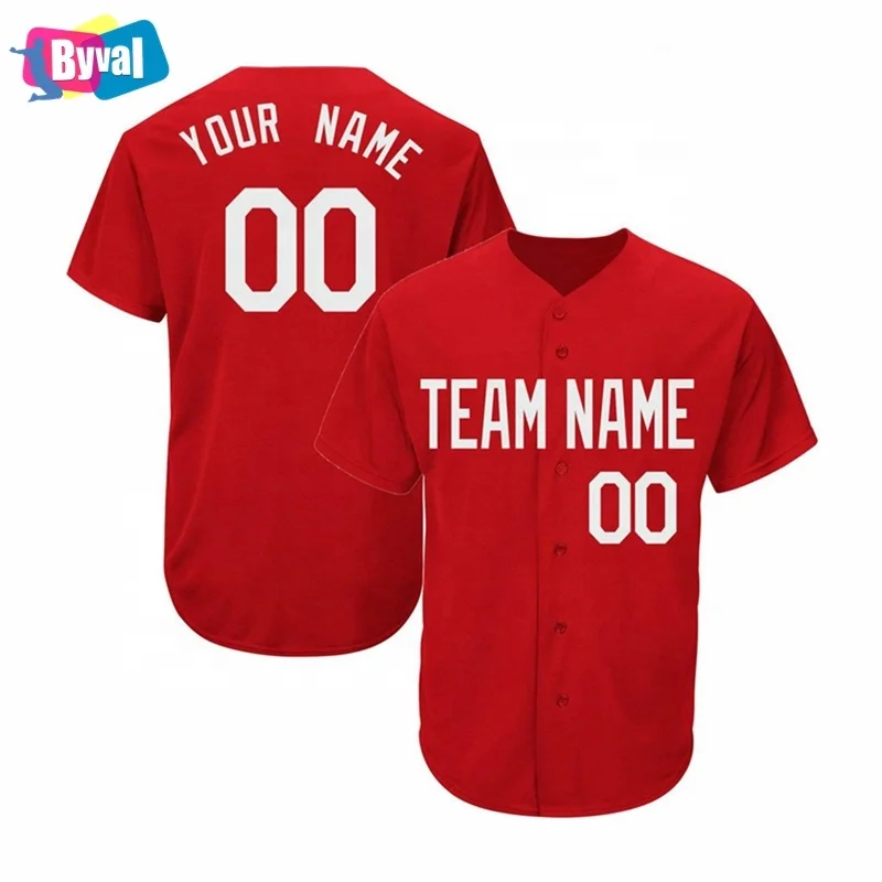 

Wholesale Men Button Down Blank Baseball Tees Shirts Sports Baseball Shirt Jersey Custom Embroidery Uniforms Men Baseball Shirt