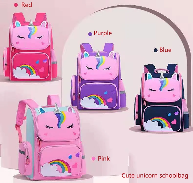 

New Children Backpack Cartoon Bags Kids Baby School Bags Cute Child School book bag for Kindergarten Girls Gift, Customized color