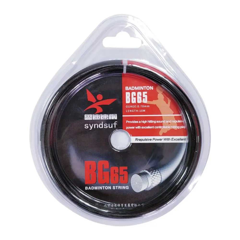 
high tension nylon badminton racket string size 0.7mm racket string 